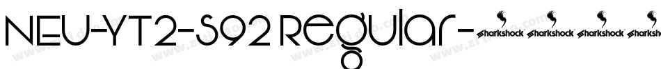 NEU-YT2-S92 Regular字体转换